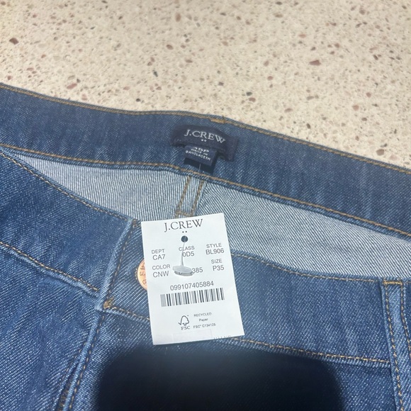 J. Crew Factory petite denim trouser pant - Picture 4 of 4